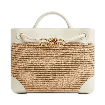 Bottega Veneta Small Andiamo "Sea Salt/Natural"