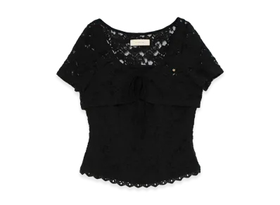 ANDMARY Women's May Lace Set Tops "Black"