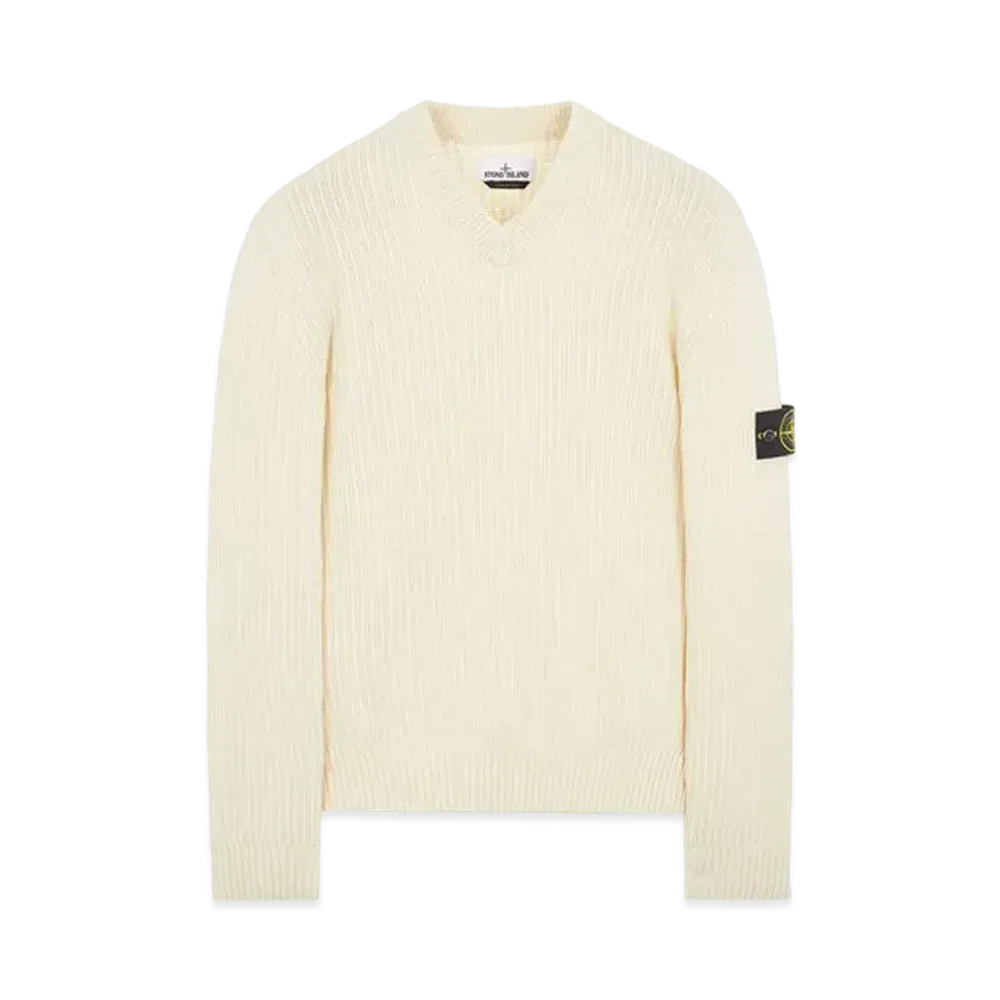 Stone Island 554A5 COTTON CHENILLE "Natural White"