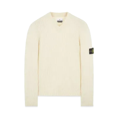 Stone Island 554A5 COTTON CHENILLE "Natural White"