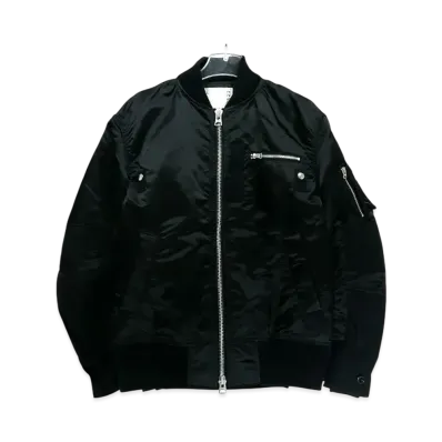 sacai 21SS Nylon Twill MA-1 Blouson "Black"