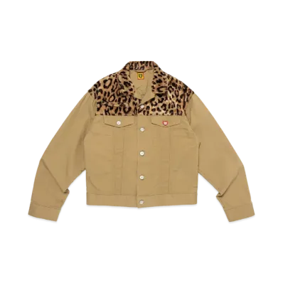 HUMAN MADE Leopard Denim Work Jacket "Beige"