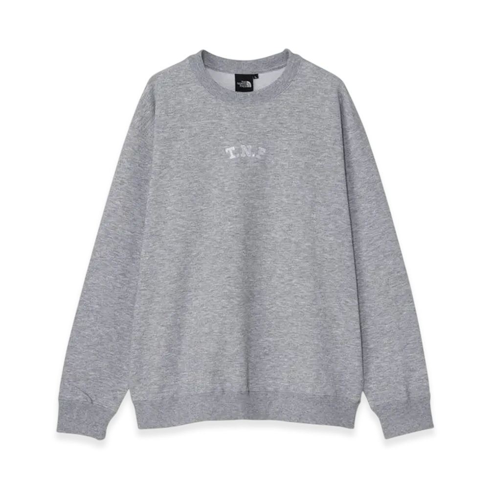 The North Face TNF Logo Heather Sweat Crew "Mixed Grey"