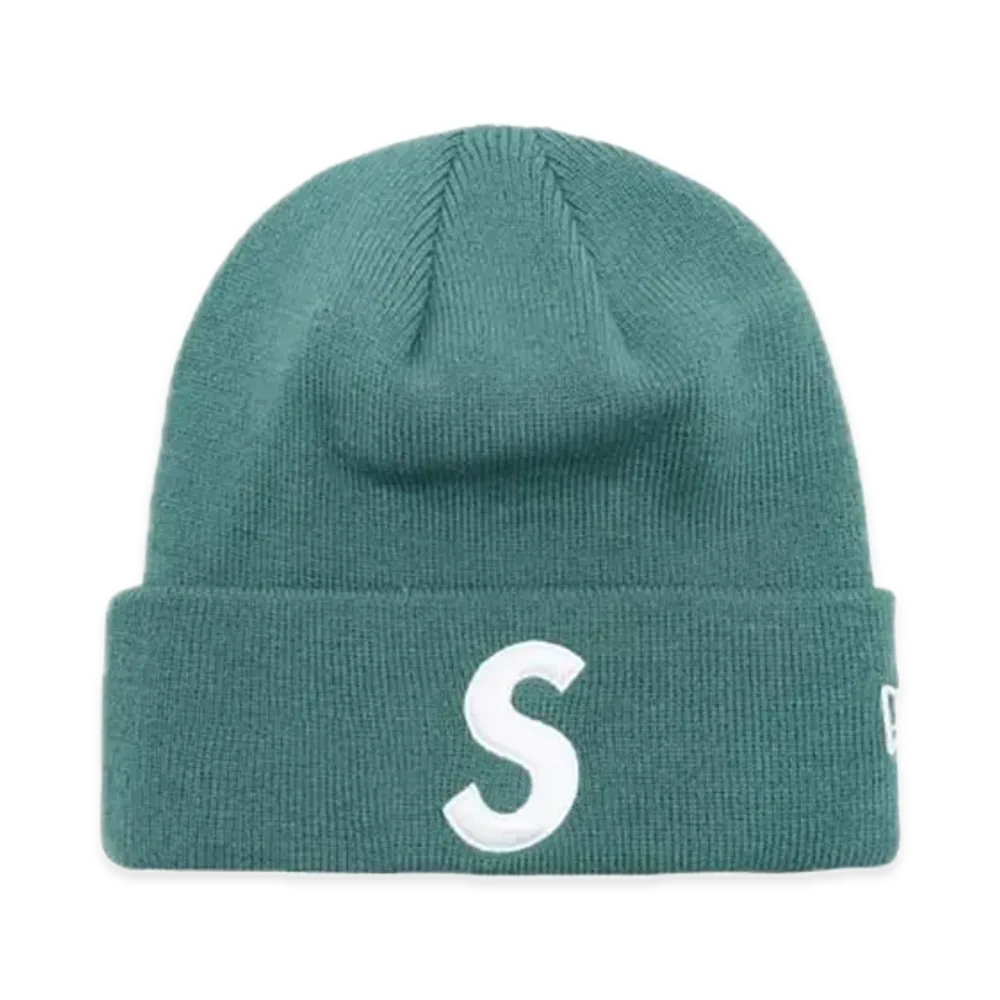 Supreme New Era S Logo Beanie "Pine" (24FW)