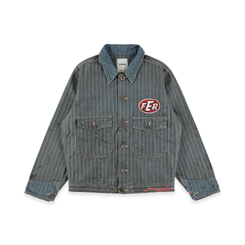 BOW WOW Fer Gritgear Jacket Aged "Indigo Herringbone"