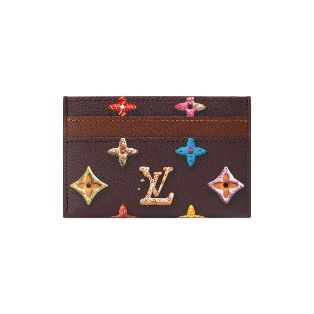 Louis Vuitton Double Card Holder "Chocolate"