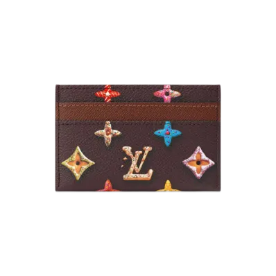 Louis Vuitton Double Card Holder "Chocolate"