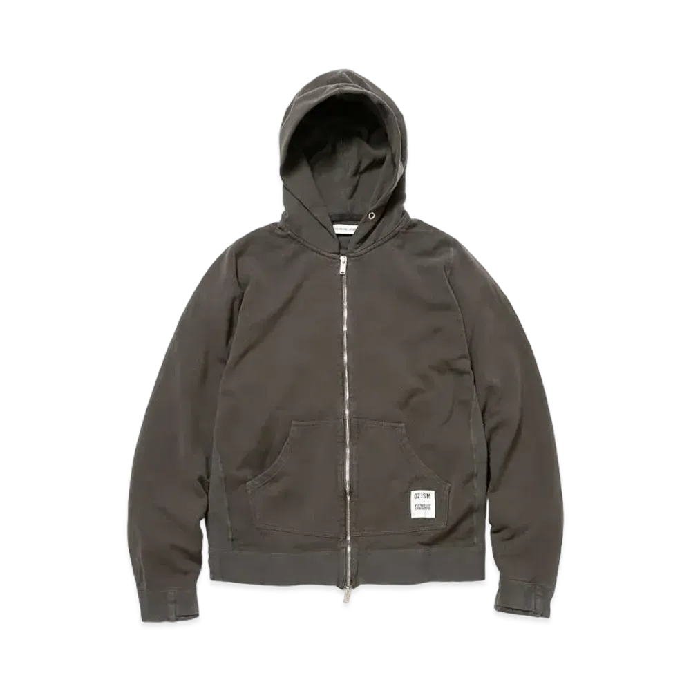 UNDERCOVER OZISM x Nonnative Monk Full Zip Hoody Cotton Paper Sweat Overdyed "Charcoal"