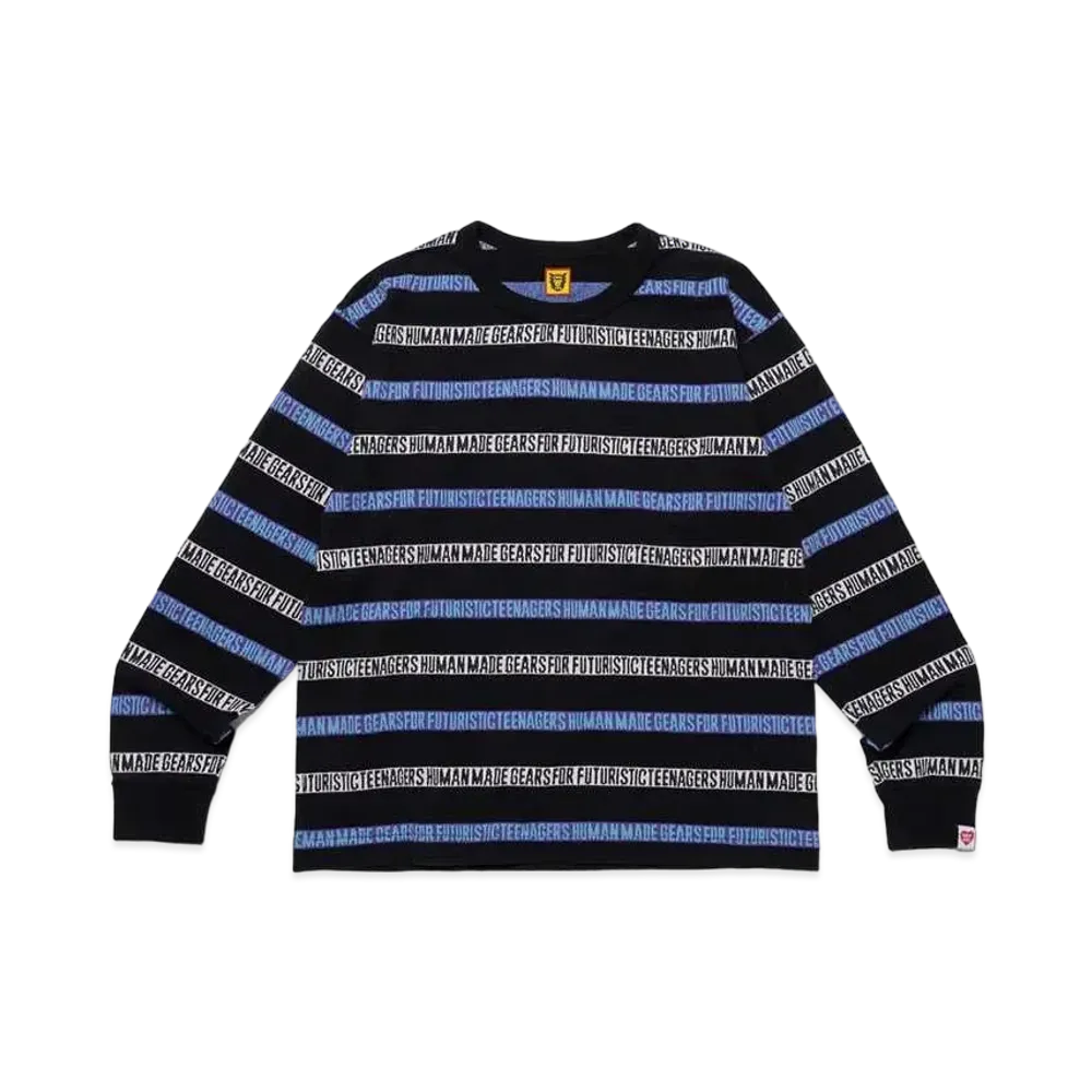 HUMAN MADE Jacquard L/S T-Shirt "Black"