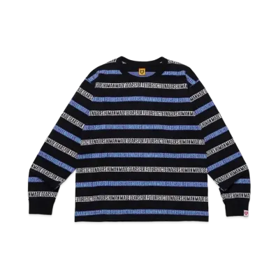 HUMAN MADE Jacquard L/S T-Shirt "Black"