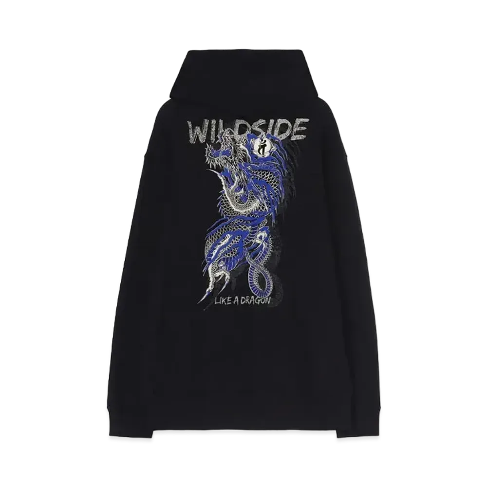 WILDSIDE Yohji Yamamoto x Ryu Ga Gotoku Studio Pullover Hoodie (Oryu) "Black"