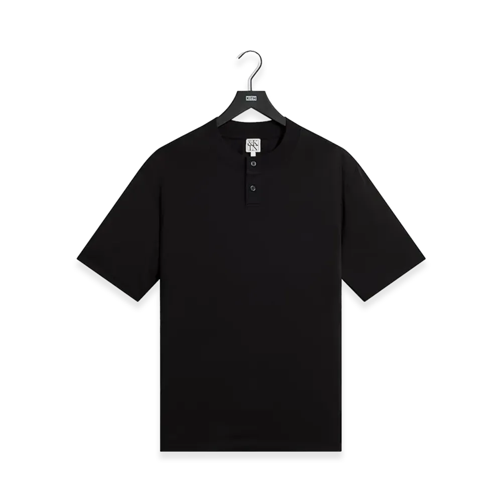 Kith &Kin Albie Henley Tee "Black"