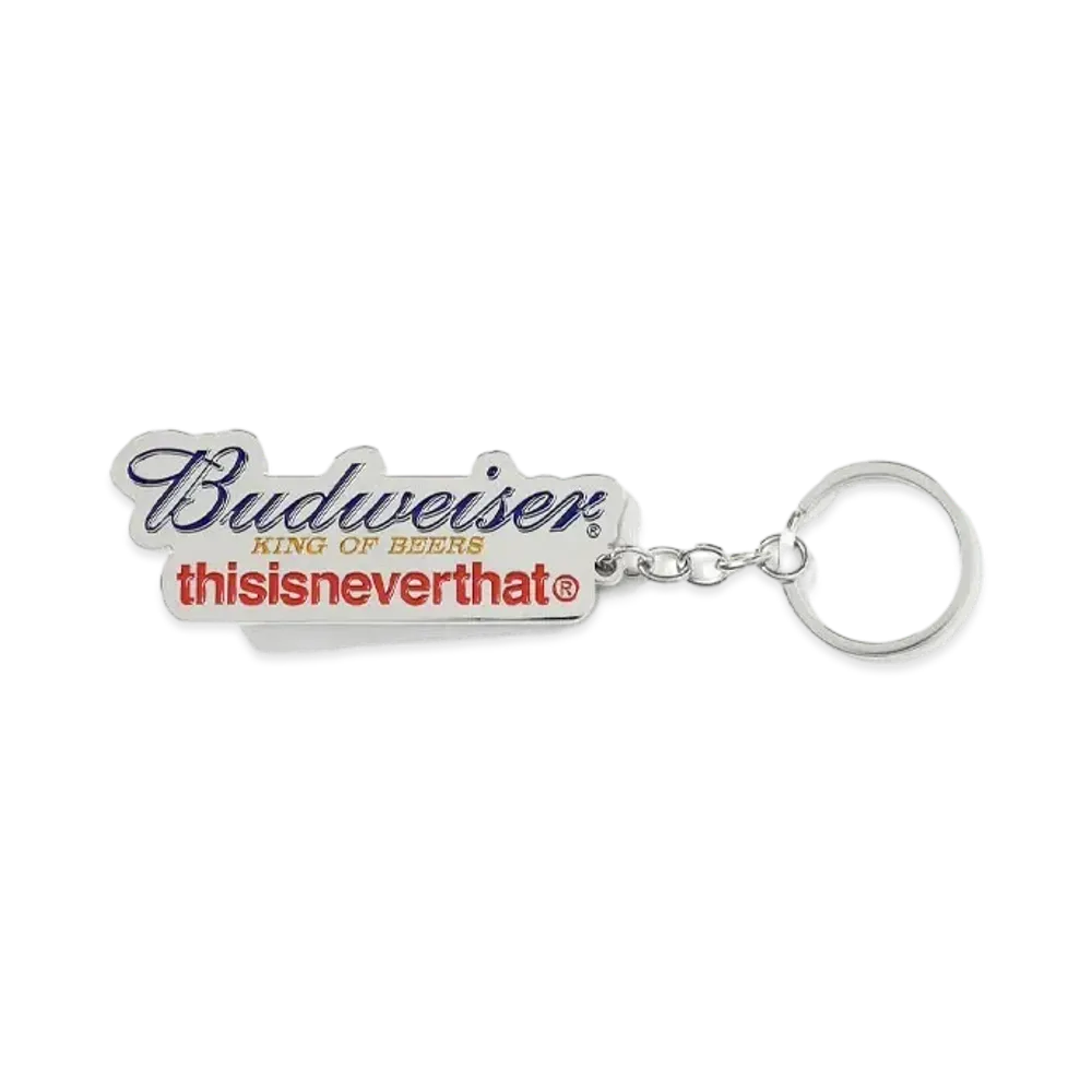 thisisneverthat x Budweiser TNT BUD Opener Keychain "Silver"