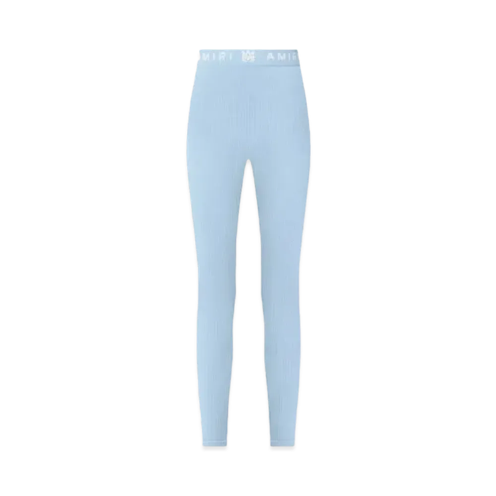 AMIRI Women'S MA Ribbed Seamless Legging "Cerulean"