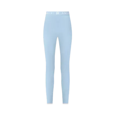 AMIRI Women'S MA Ribbed Seamless Legging "Cerulean"