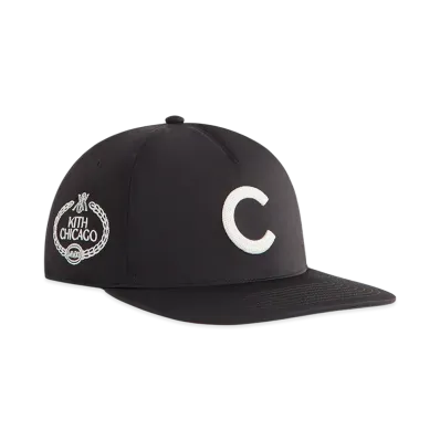 Kith x '47 x The Chicago Cubs Nylon SL Hitch Snapback "Black"