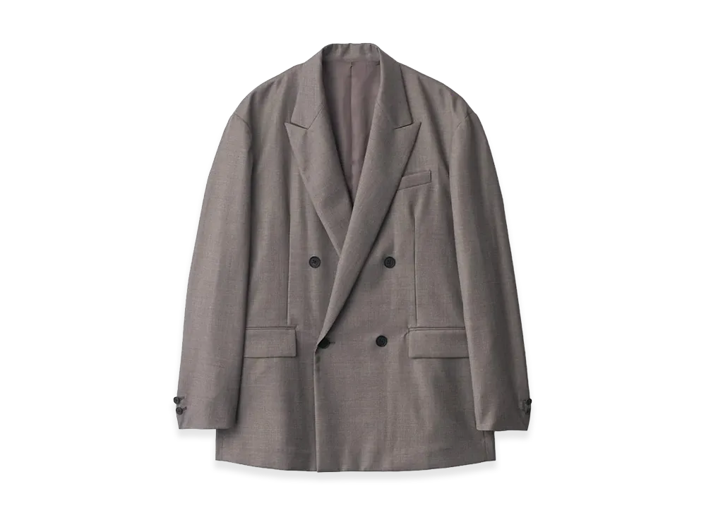 ssstein Extra Fine Wool Double Breasted Blazer "Greige"