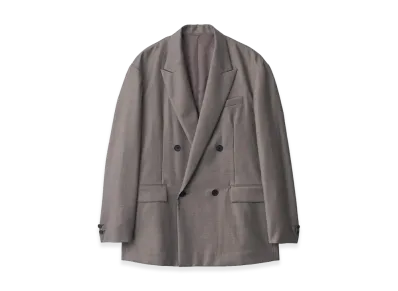 ssstein Extra Fine Wool Double Breasted Blazer "Greige"