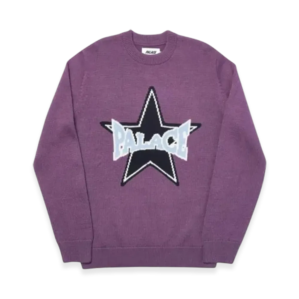 PALACE Star Knit "Purple"