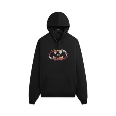 Kith x Batman Logo Vintage Nelson Hoodie "Black"