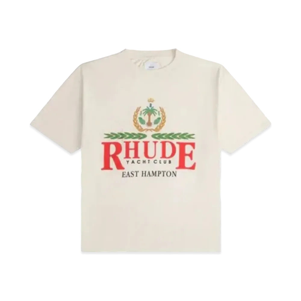 RHUDE East Hampton Crest Tee "White"