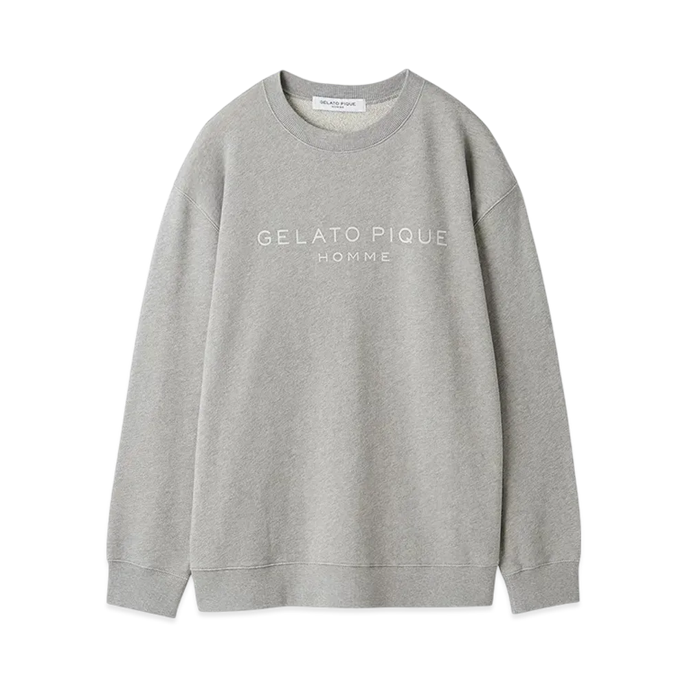 GELATO PIQUE Homme Cotton Fleece Pullover "Gray"