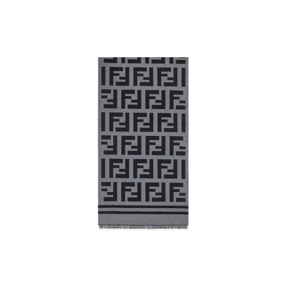 FENDI Scarf Wool "Black"