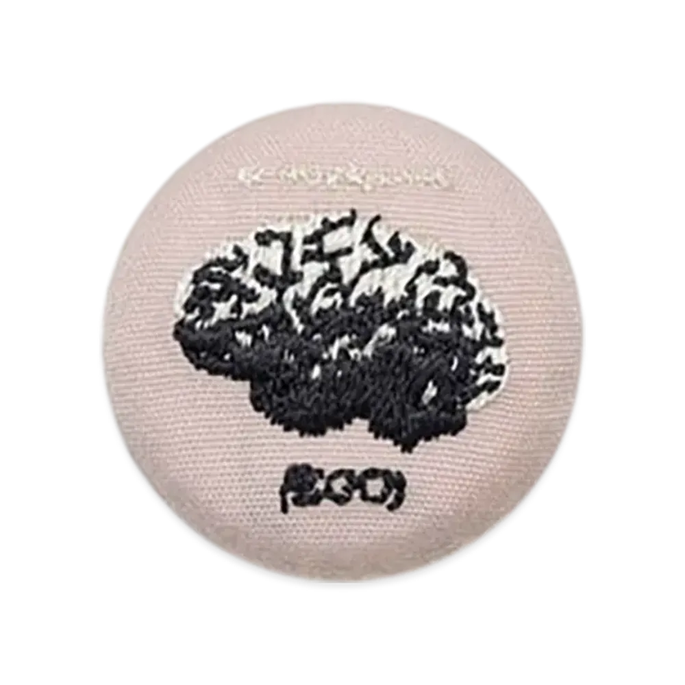 UNDERCOVER Embroidered Badge "Gray Beige"