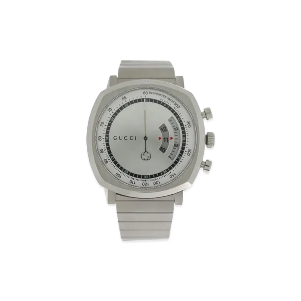 GUCCI Grip Chronograph "Silver/Stainless Steel"