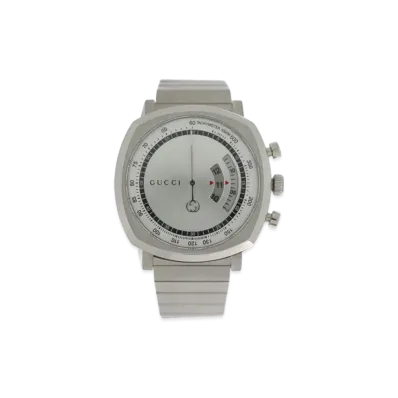 GUCCI Grip Chronograph "Silver/Stainless Steel"