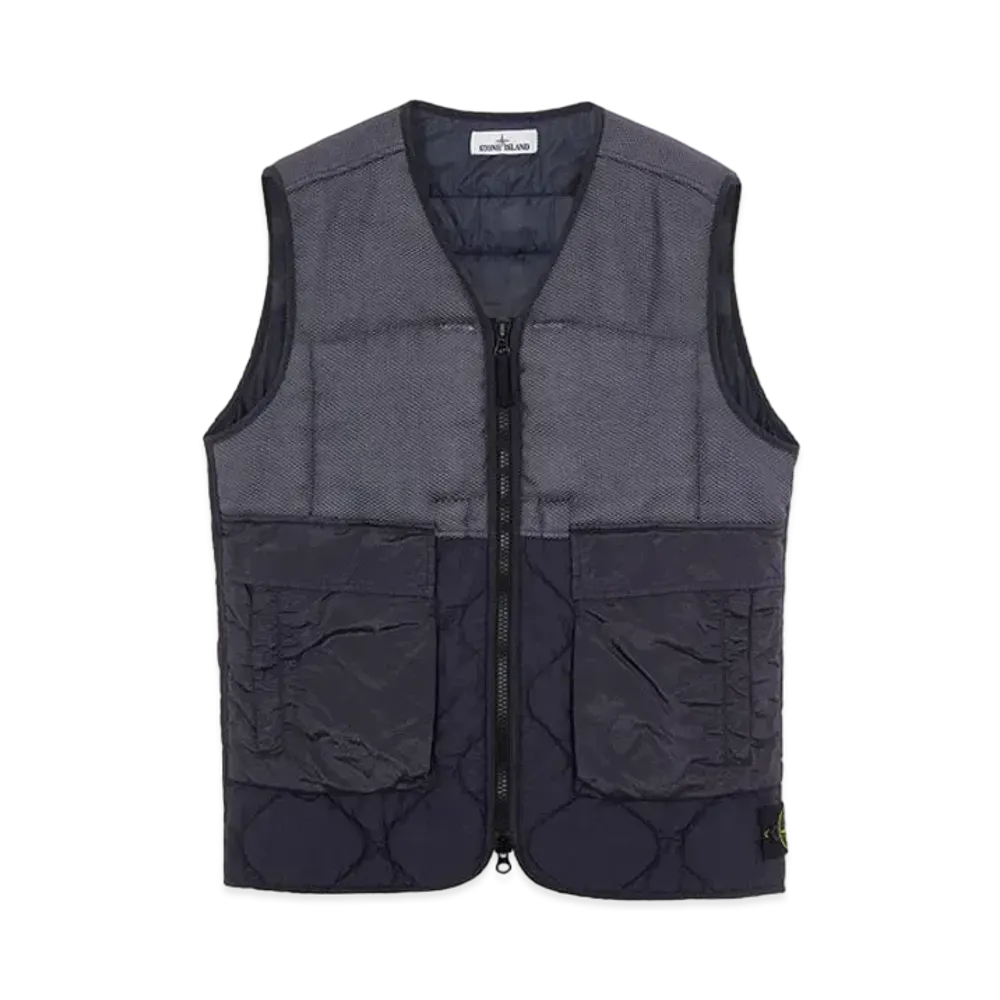 Stone Island G0840 MODIFIED PANAMA 6/3 HT NYLON MIX FABRICS WITH PRIMALOFT-TC "Ink Blue