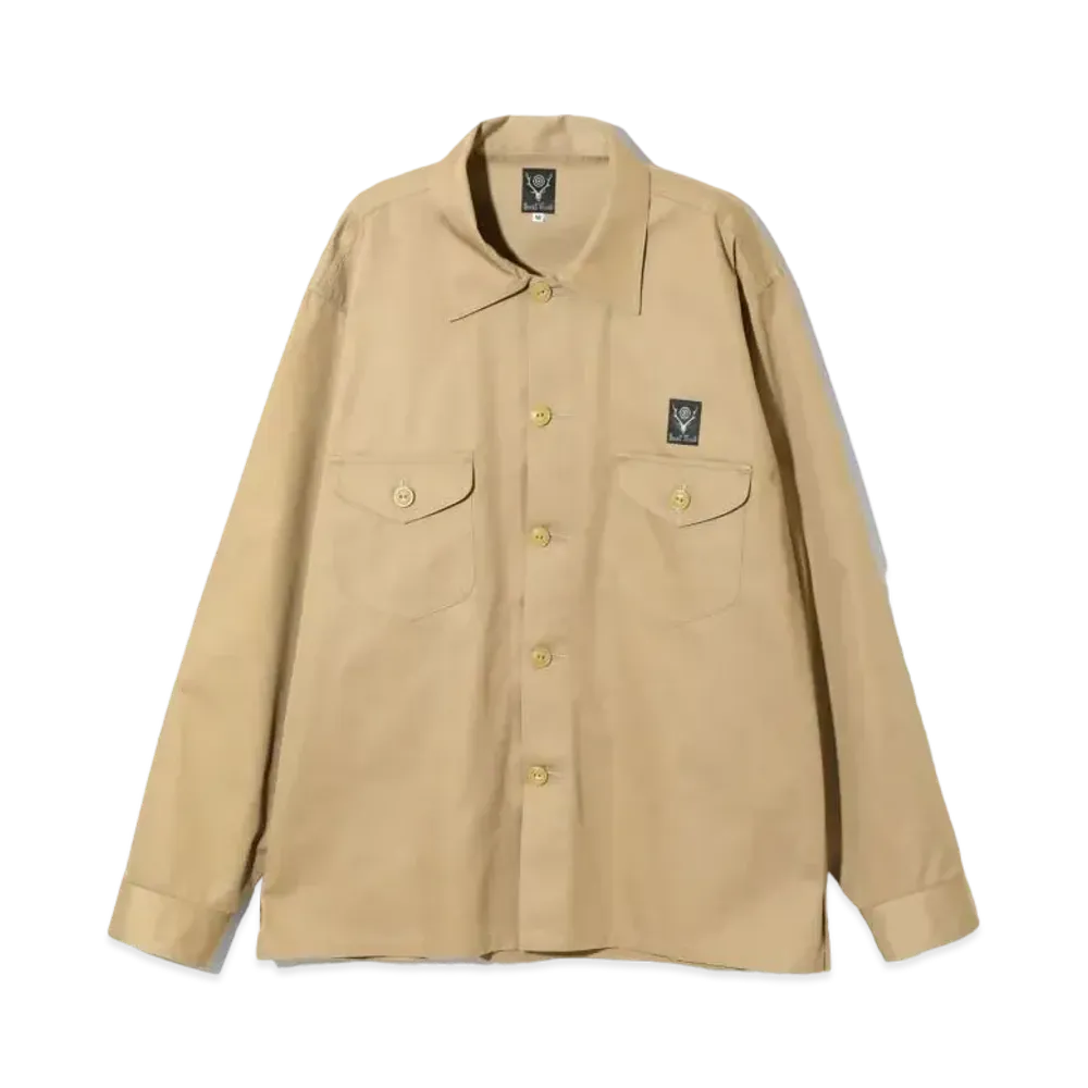 SOUTH2 WEST8 Smokey Shirt "Beige"