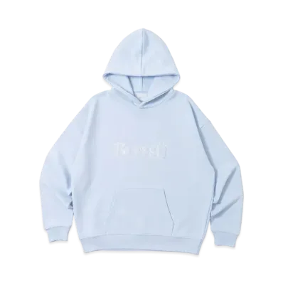 BLESS U BU OG Logo Hoodie "Light Blue/White"