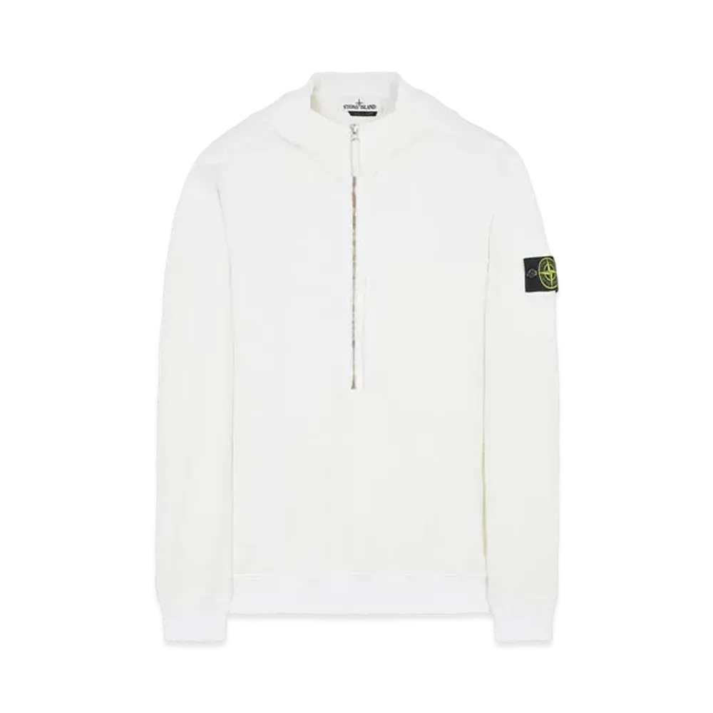 Stone Island 63247 COTTON NYLON FLEECE "White"