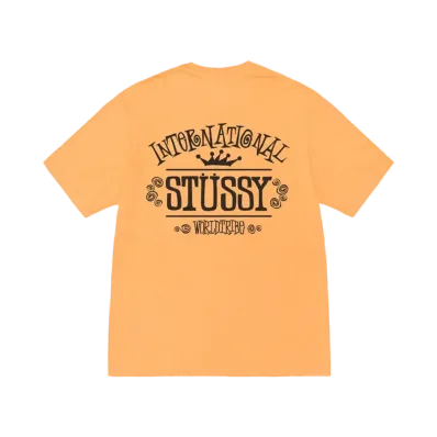 Stussy Worldwide Tee Pigment Dyed "Orange"