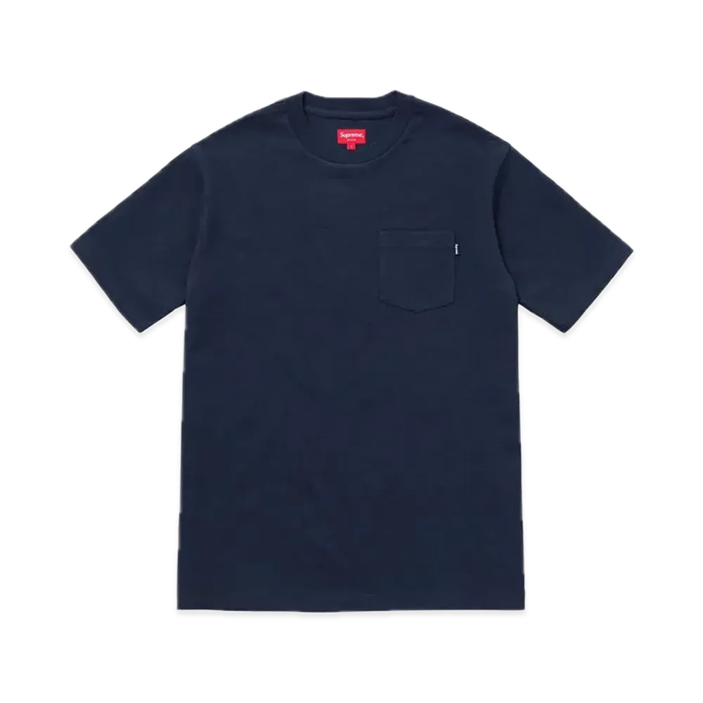 シュプリーム S/S ポケット Tシャツ "ネイビー" (18FW)