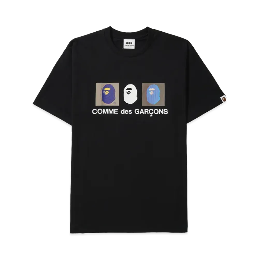 A BATHING APE x COMME des GARCONS Screen Tee "Black"