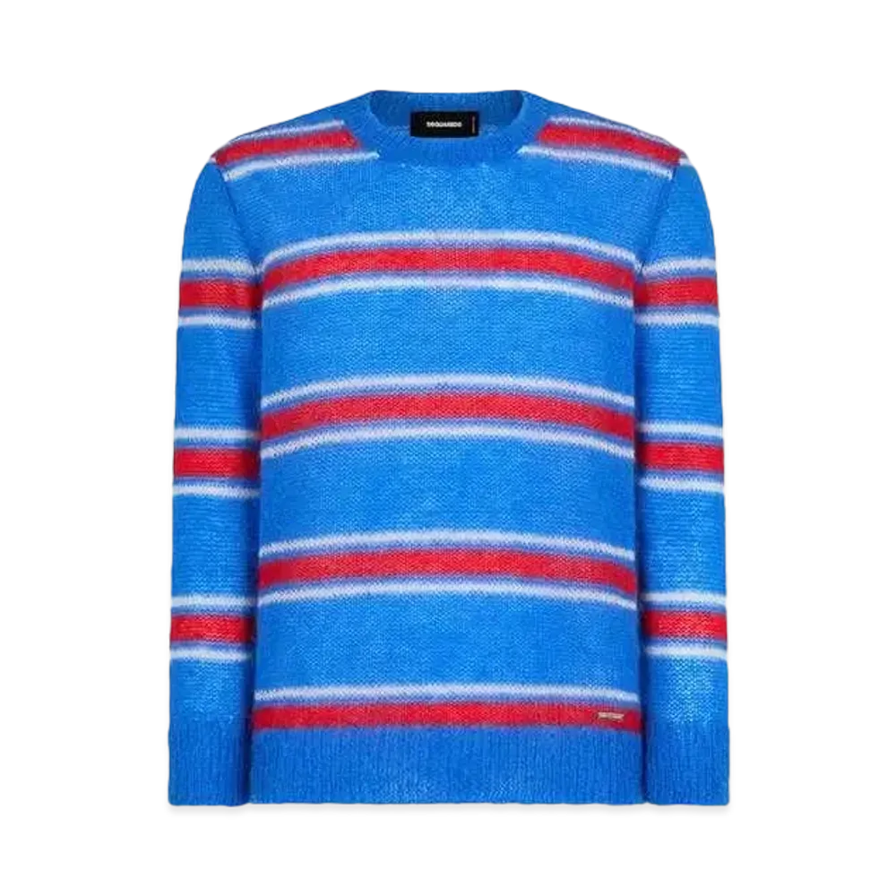 Dsquared2 Striped Knit Crewneck Pullover "Multicolor"
