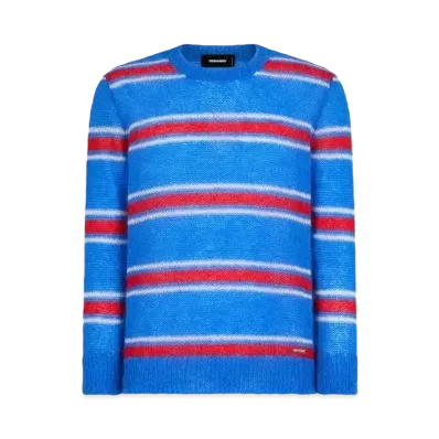 Dsquared2 Striped Knit Crewneck Pullover "Multicolor"