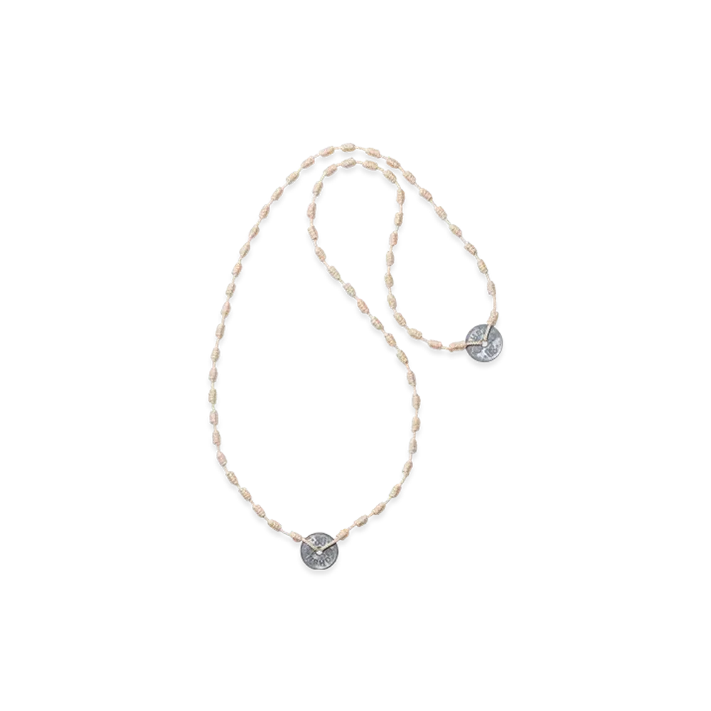 NEIGHBORHOOD Cord Coin Necklace "Beige"