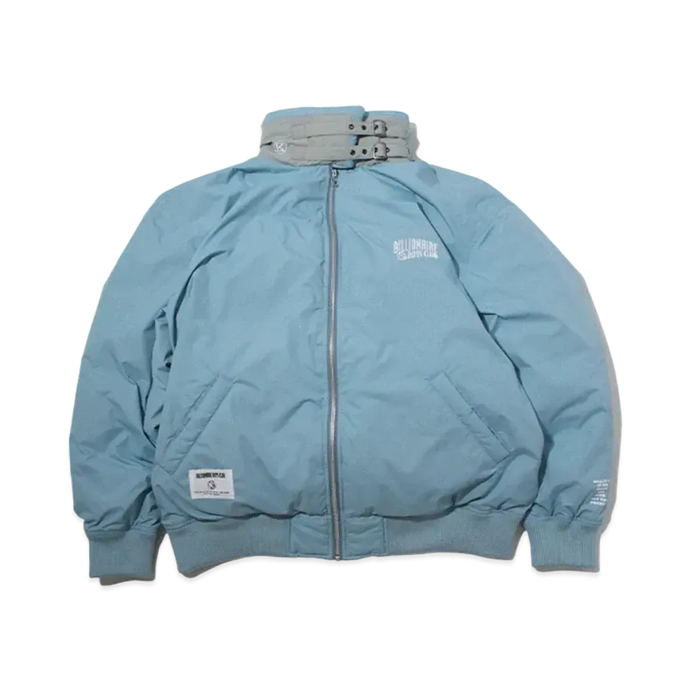 FIRST DOWN x BILLIONAIRE BOYS CLUB Embroidered Logo B-3 Down Jacket Micrift "Blue"