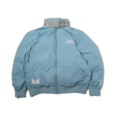FIRST DOWN x BILLIONAIRE BOYS CLUB Embroidered Logo B-3 Down Jacket Micrift "Blue"