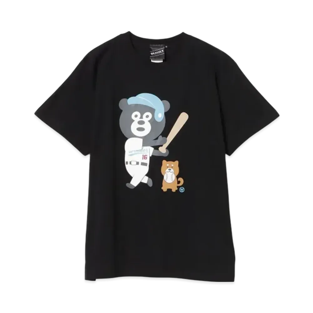 BEAMS Baseball Bear T-Shirt "Black"