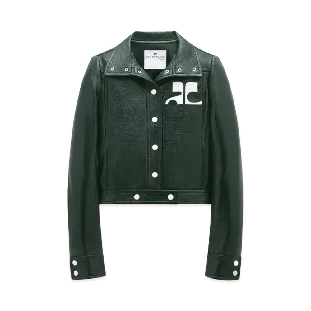 Courreges Reedition Vinyl Jacket "Dark Green"