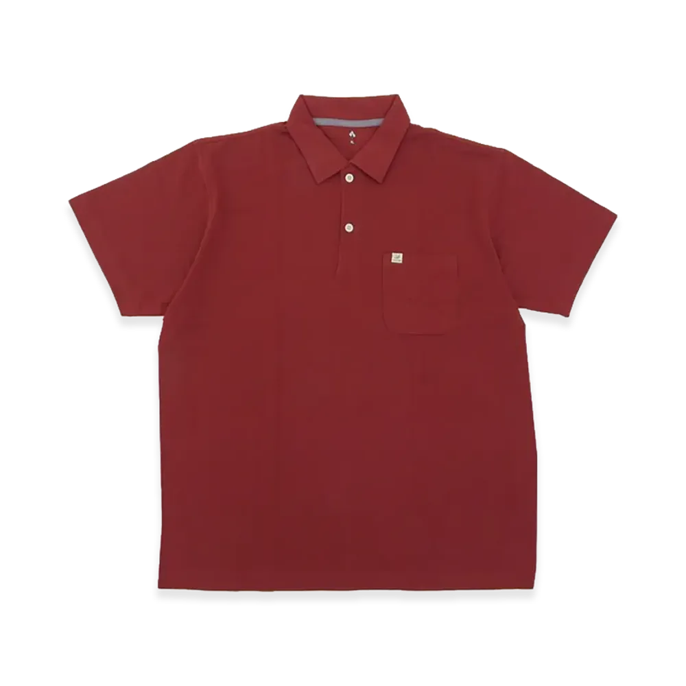 mont-bell KAMICO Polo Shirt "Wine Red"