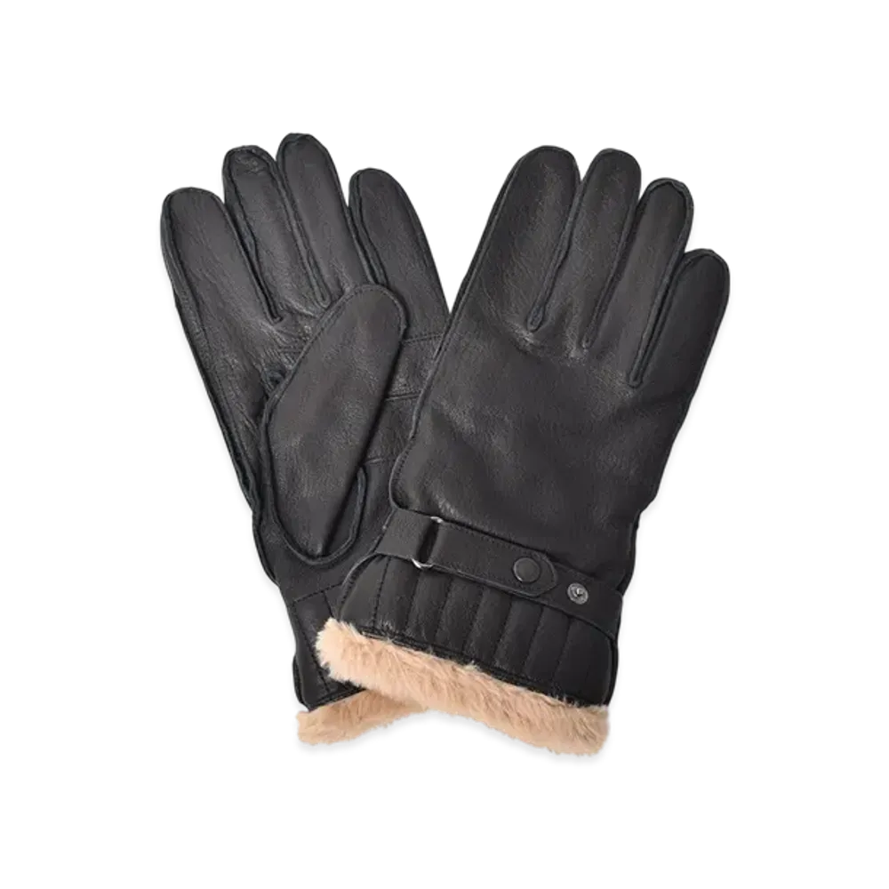 Barbour Leather Utility Gloves "Black"