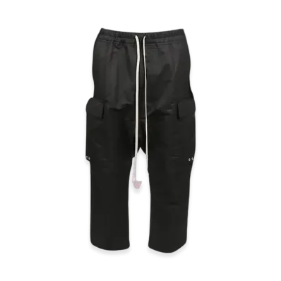 Rick Owens Cargo Cropped Pants "Black"