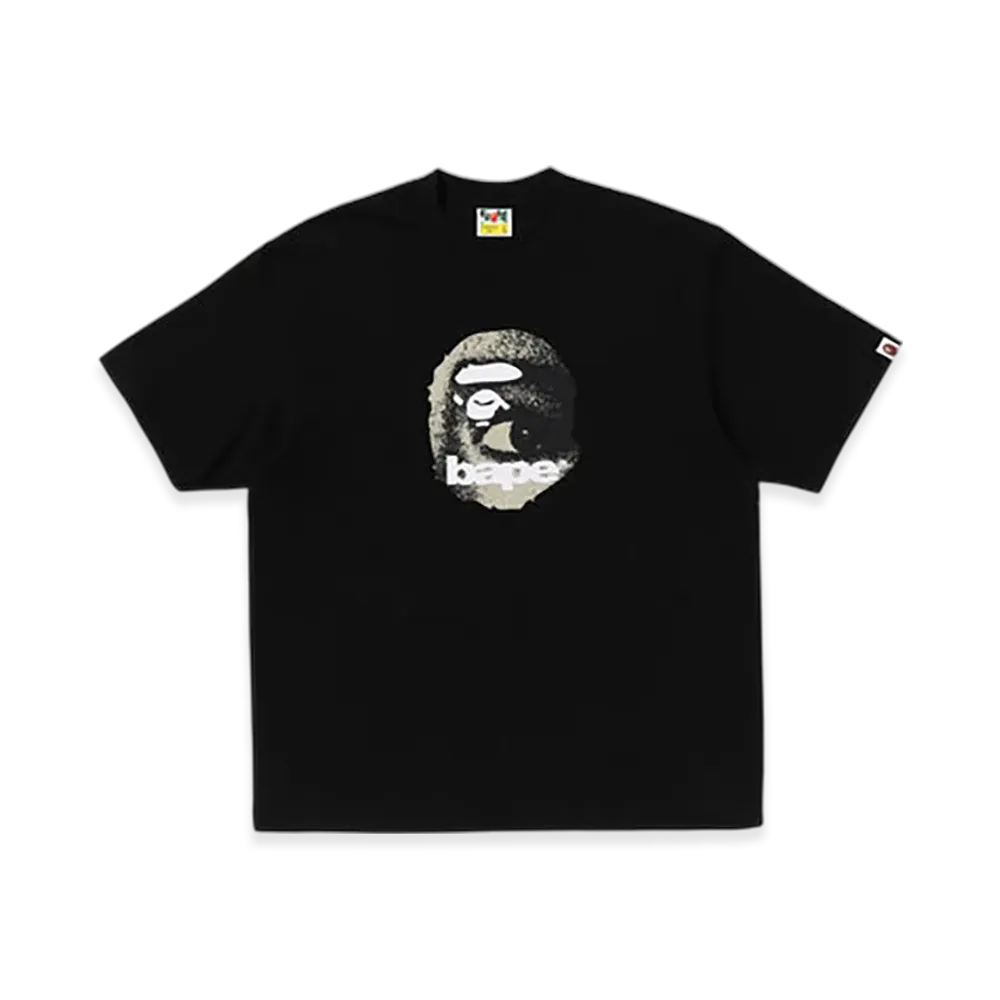 A BATHING APE Ape Head Relaxed Fit Tee "Black"