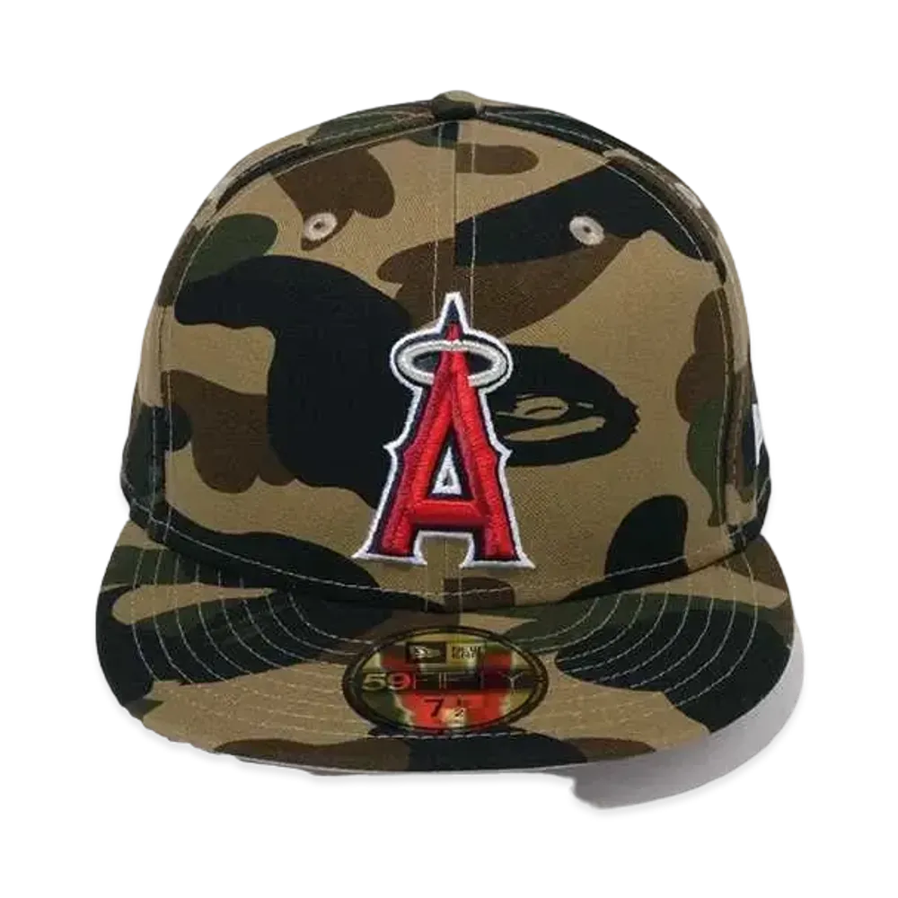 A BATHING APE x MLB x NEW ERA Los Angeles Angels 59Fiftiy Cap "Green"
