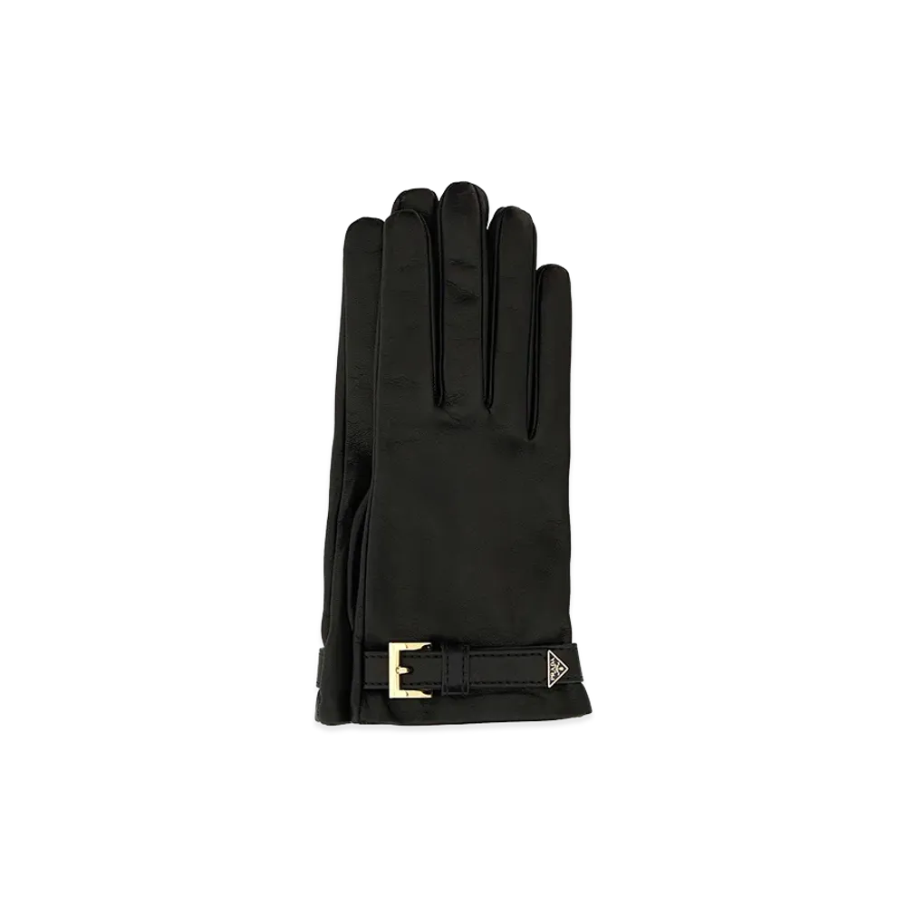 PRADA Women's Nappa Leather Gloves "Black"